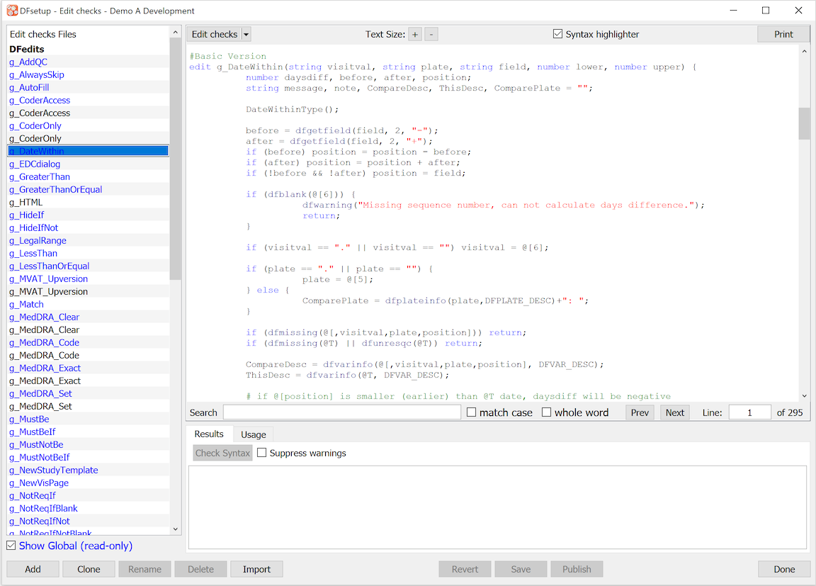 Study Setup User Guide